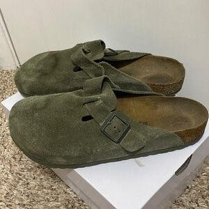 Birkenstock Boston Size 42 Women’s Green  Sandals